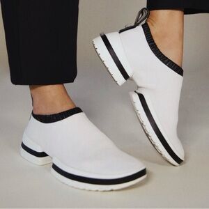 Stuart Weitzman White Leather SW-612
Slip On Sneakers Size 6.5.